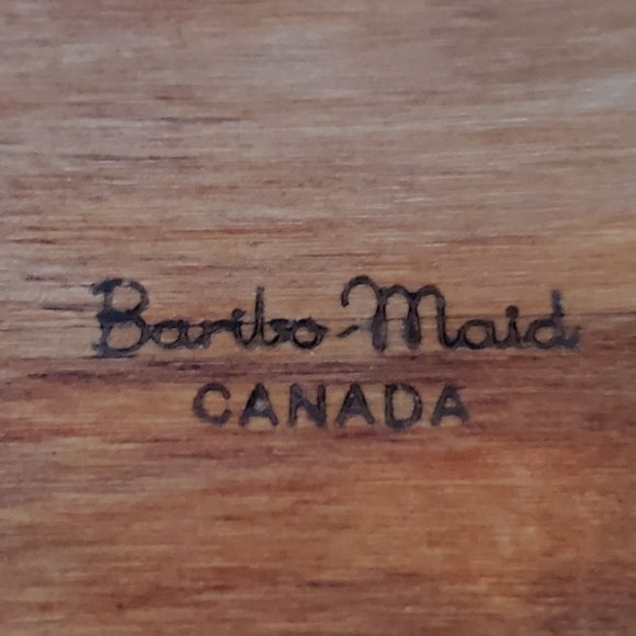Vintage Baribo Maid Wood Charcuterie Cheese Board Entertaining Serveware Platter - Picture 7 of 8